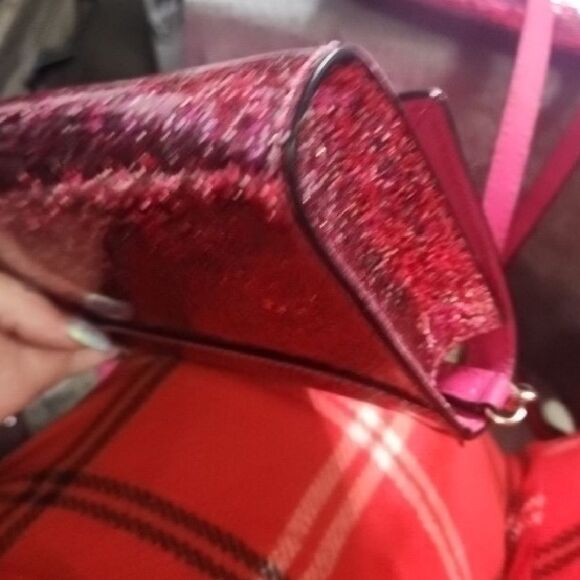 Kate Spade Sparkling Fuchsia Crossbody Bags With Storybook Lining Set Of 2 - Picture 13 of 16